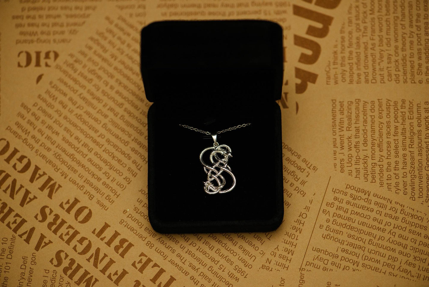 Loki Serpent Knot Pendant in 925 Sterling Silver – Norse Viking Snake Amulet | 18K Gold Plated Norse Jewelry, Mythology Gift for Him Her