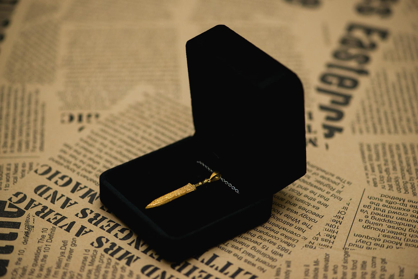 Oxidized S925 Sterling Silver Textured Sword Pendant Necklace – Dark Fantasy Jewelry, Handmade Talisman, Gift for Men, Warrior Style