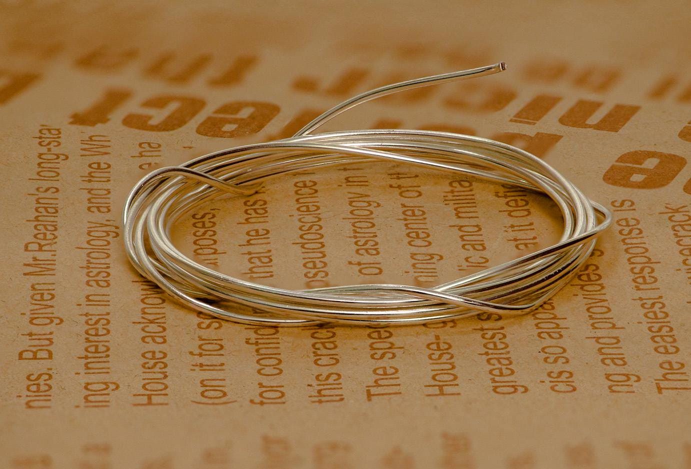 925 Sterling Silver Wire: Ring Wrapping, Pendant Making, Earrings Craft