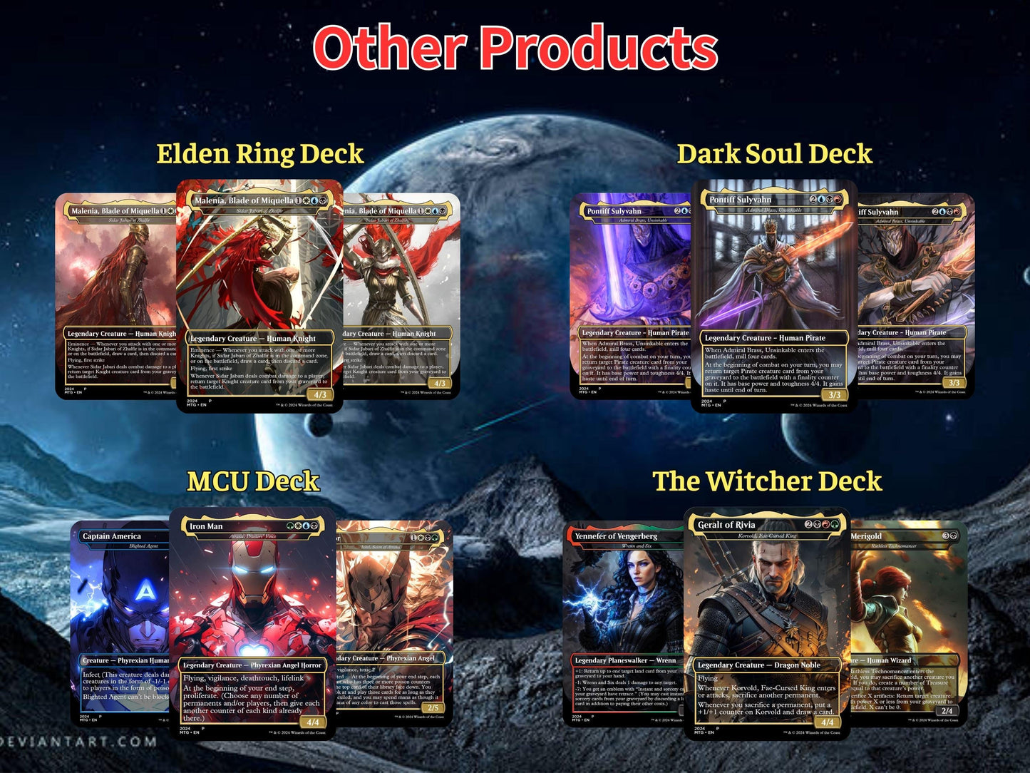 Alien Xenomorph MTG Commander Deck: Custom Proxy Cards