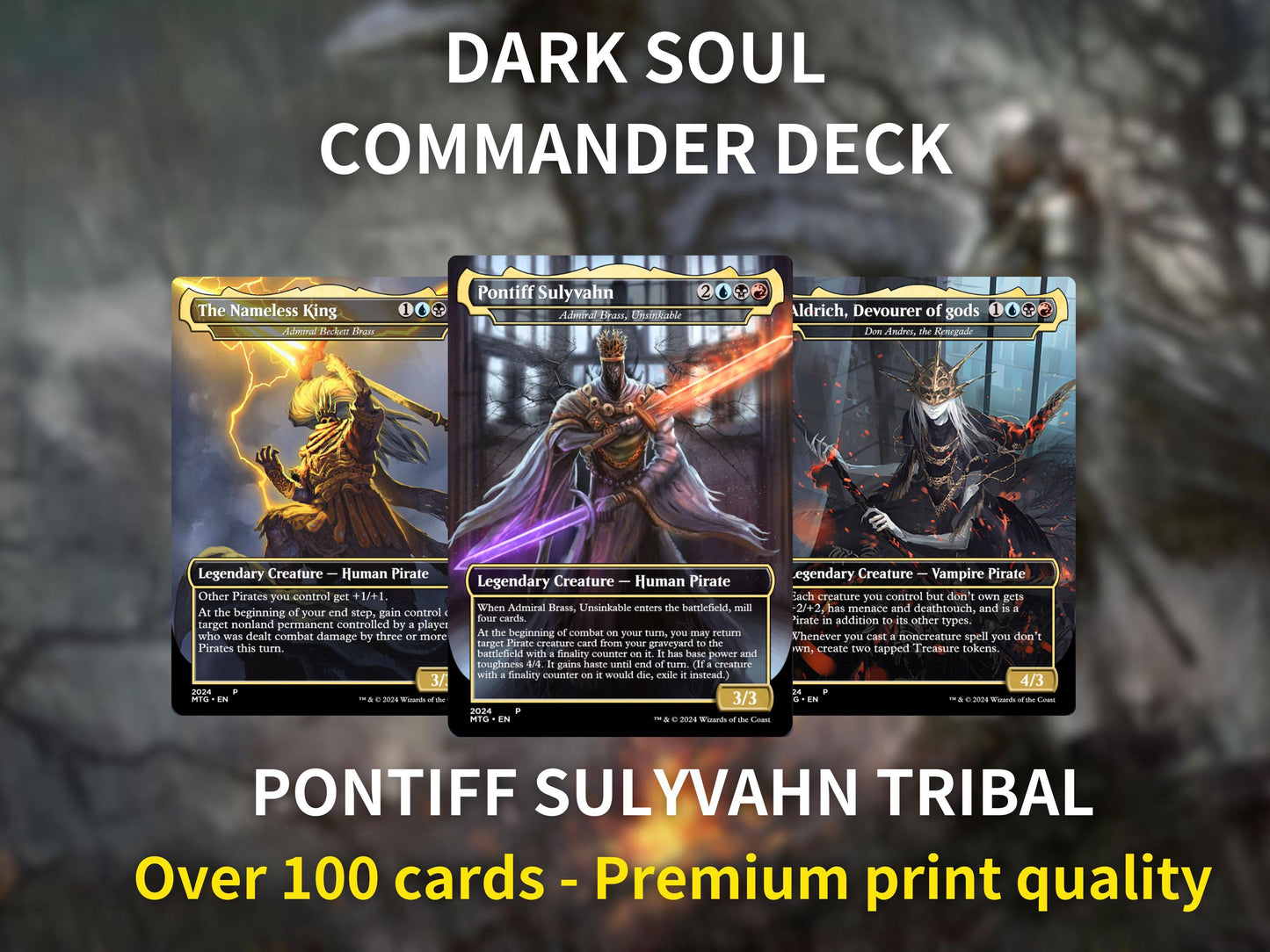 Dark Souls Commander Deck: Pontiff Sulyvahn EDH Proxy Cards