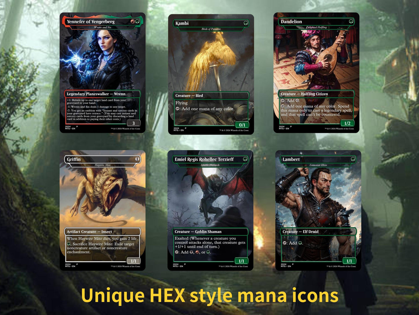 The Witcher 3 Commander Deck: Korvold, Fae-Cursed King MTG Proxy Cards