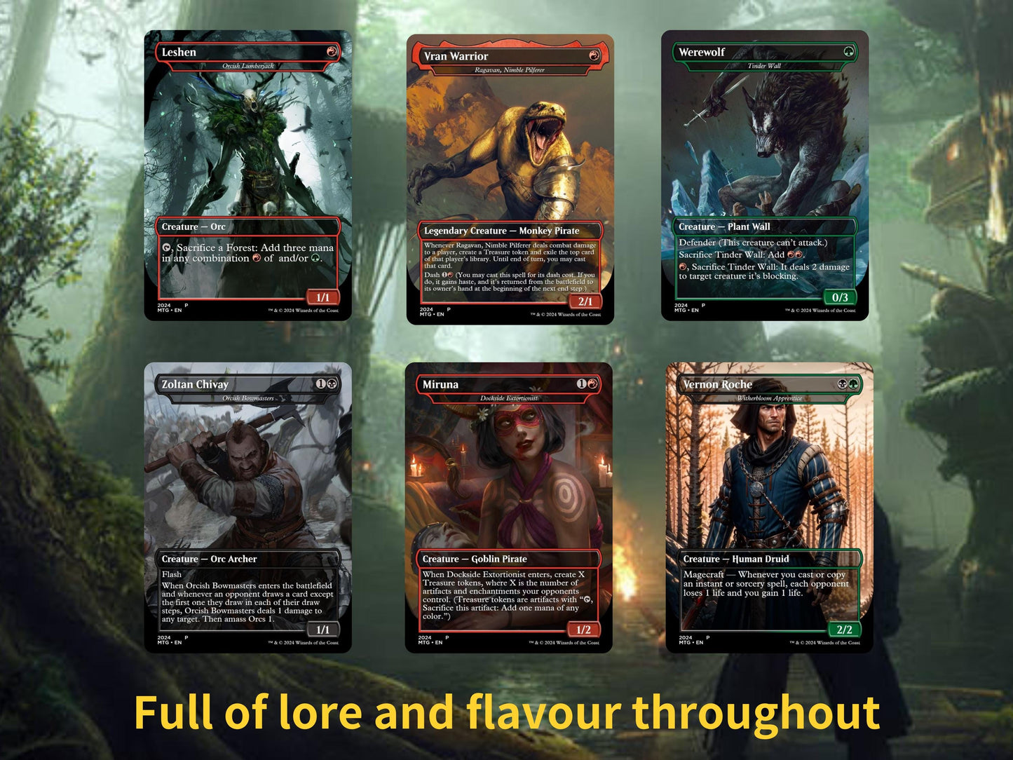 The Witcher 3 Commander Deck: Korvold, Fae-Cursed King MTG Proxy Cards