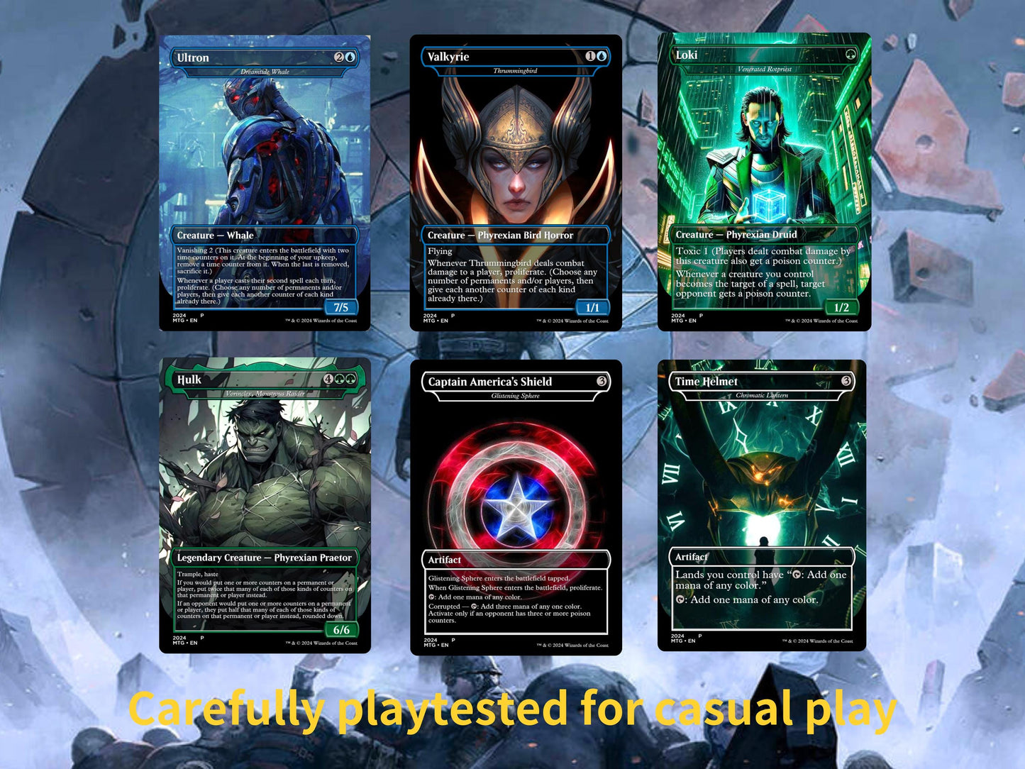 Marvel Commaner Deck • 100 Cards • SOTE for Marvel Commander Deck • Custom MTG Cards • Premium Proxy Cards • Mtg Card