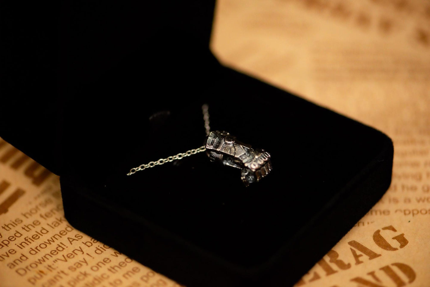 S925 Dark Silver Oxidized Power Fist Pendant – Fantasy RPG Jewelry for Men, Handmade Sterling Silver Necklace, Warrior Style Gift