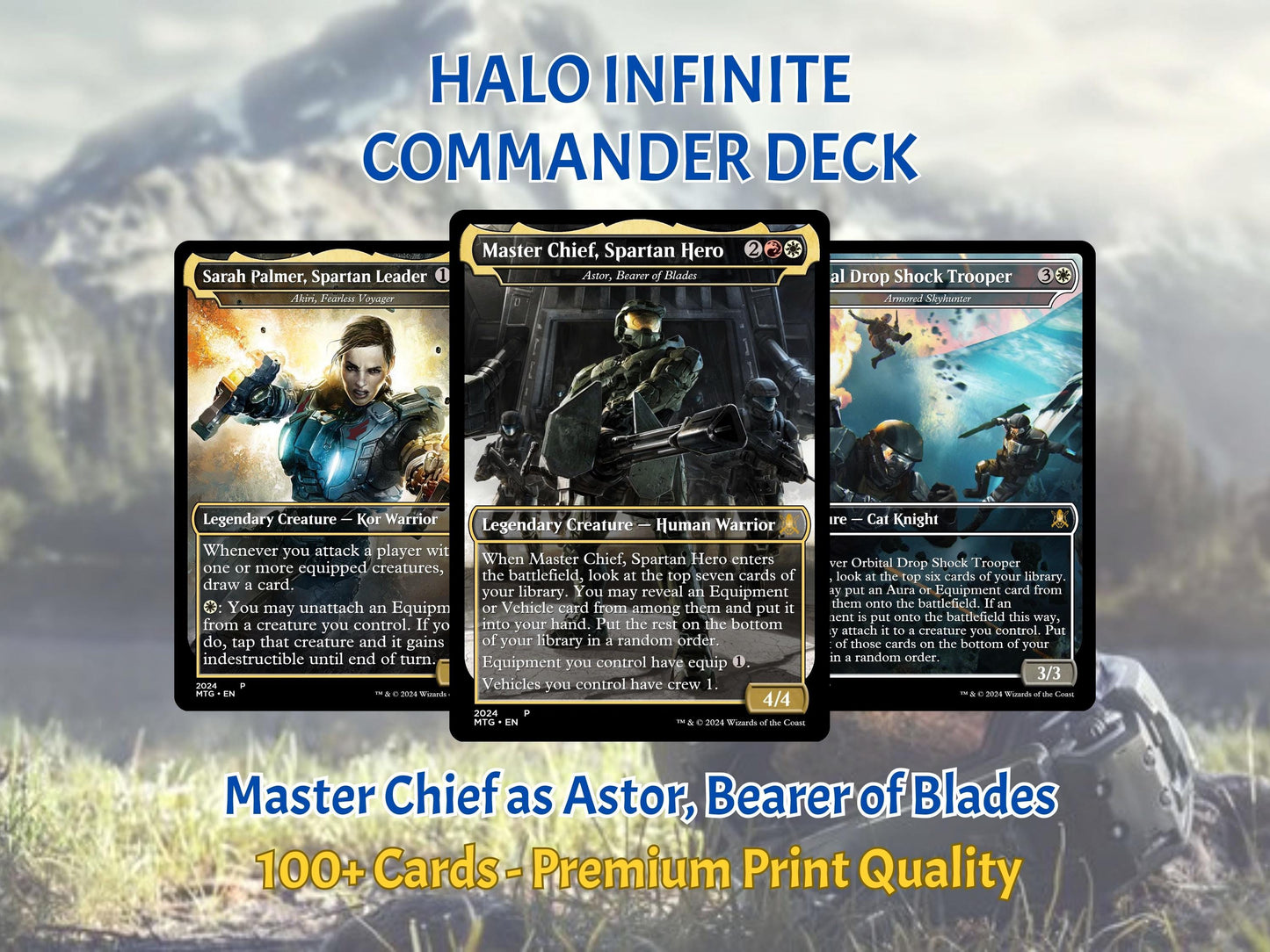 Halo Infinite Commander Deck: Custom MTG Proxy Cards