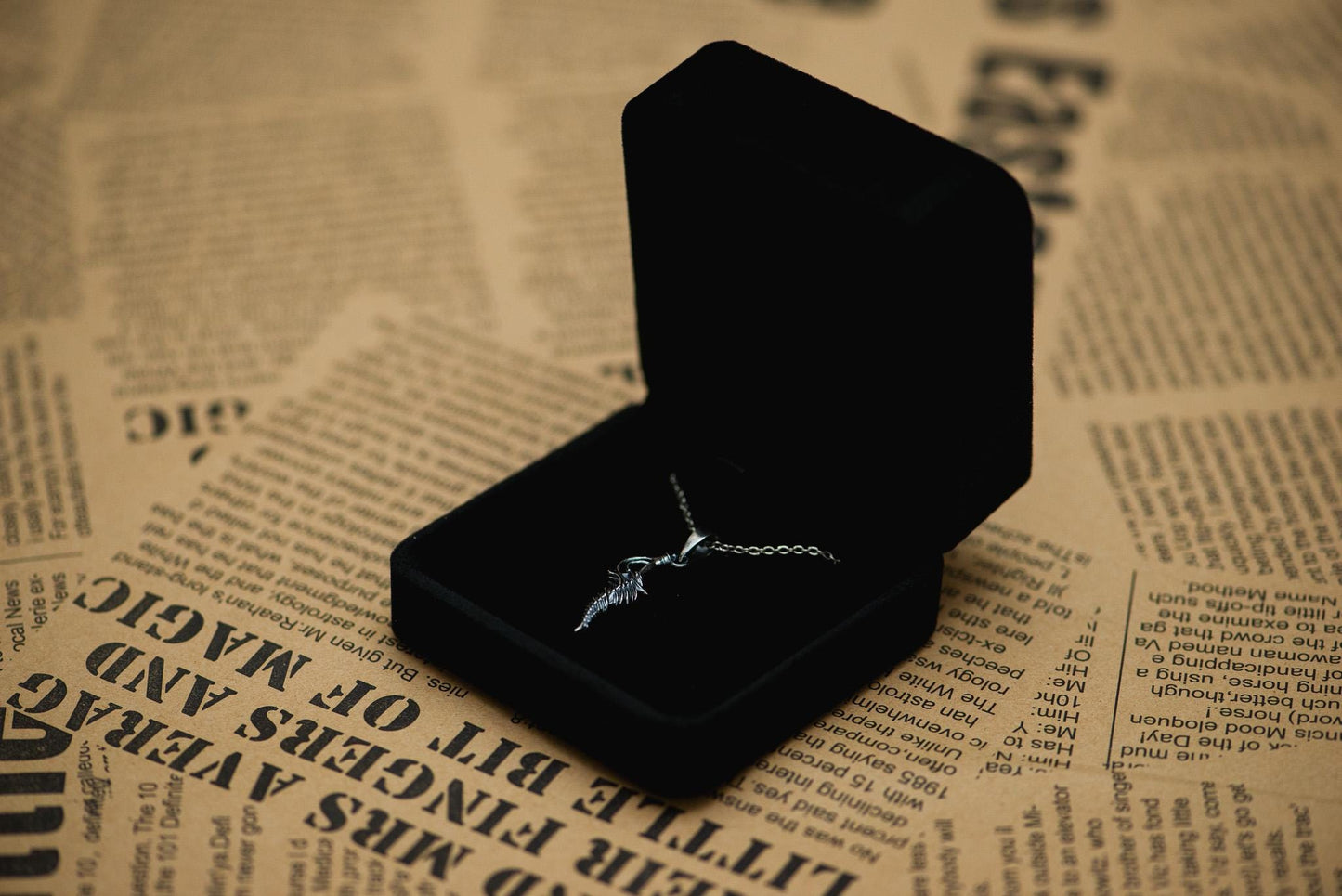 Reduvia Dagger Pendant Oxidized S925 Dark Silver Necklace for Men, Gothic Knife Jewelry, Handmade RPG Accessory Gift for Gamer