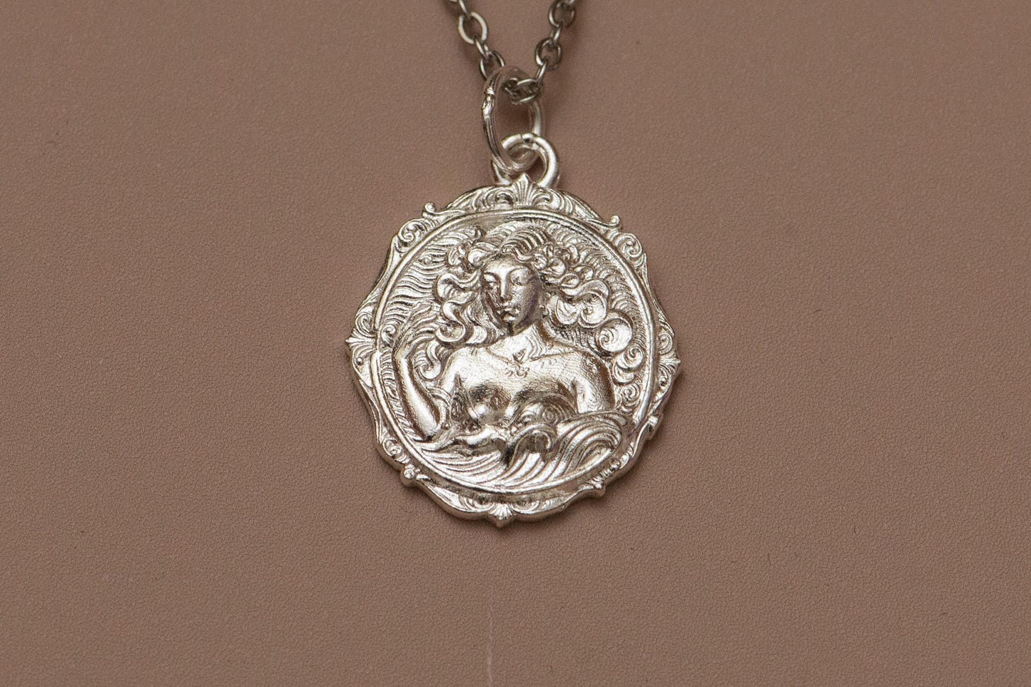 Aquarius Zodiac Pendant: 18K Gold Plated Sterling Silver Astrology Necklace