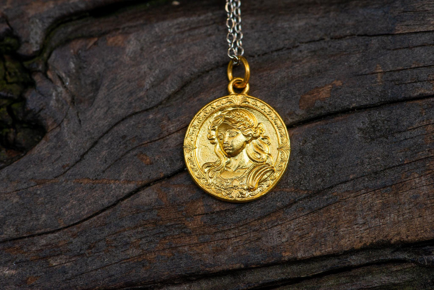 Virgo Zodiac Necklace: 18K Gold Plated Sterling Silver Charm