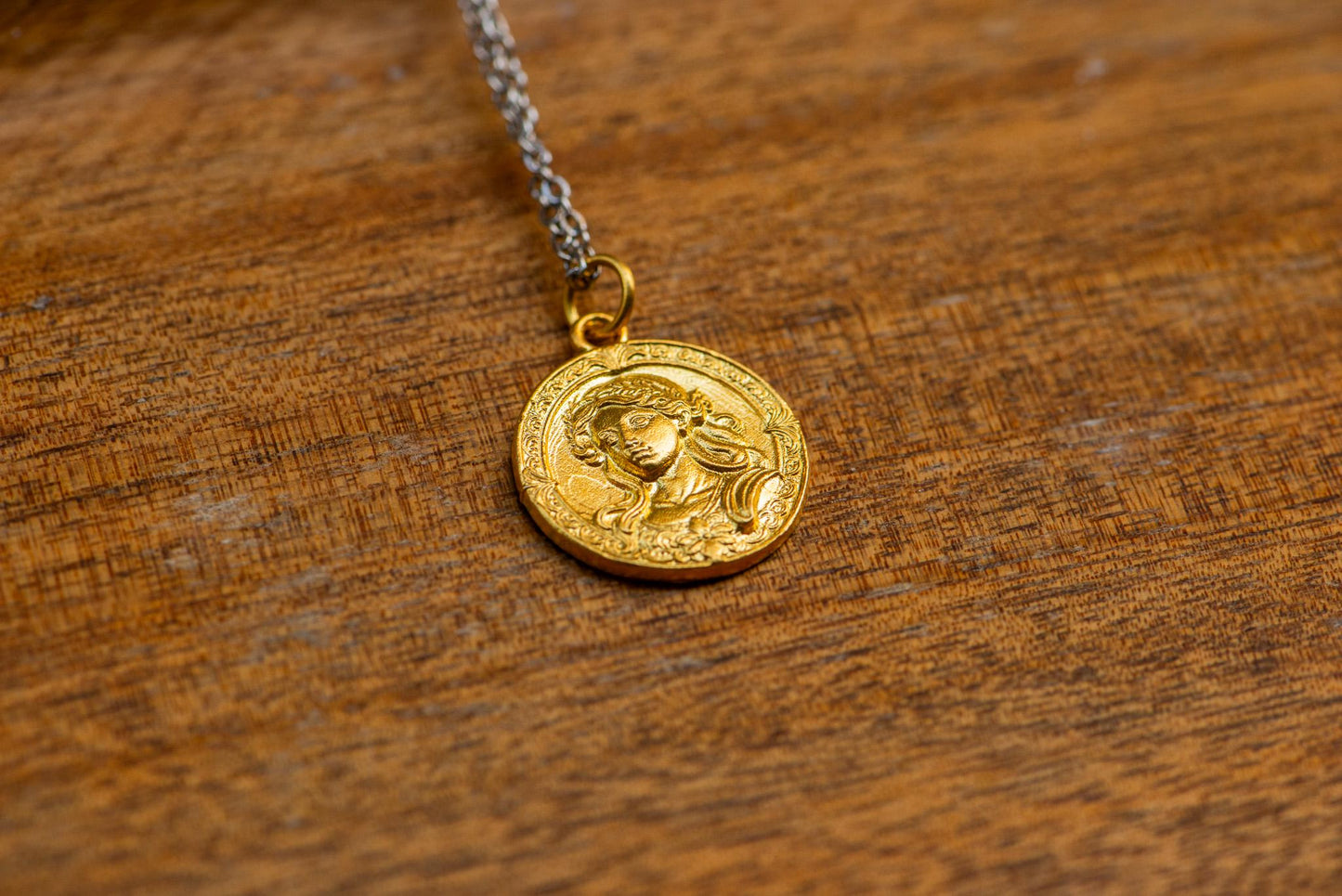 Virgo Zodiac Necklace: 18K Gold Plated Sterling Silver Charm
