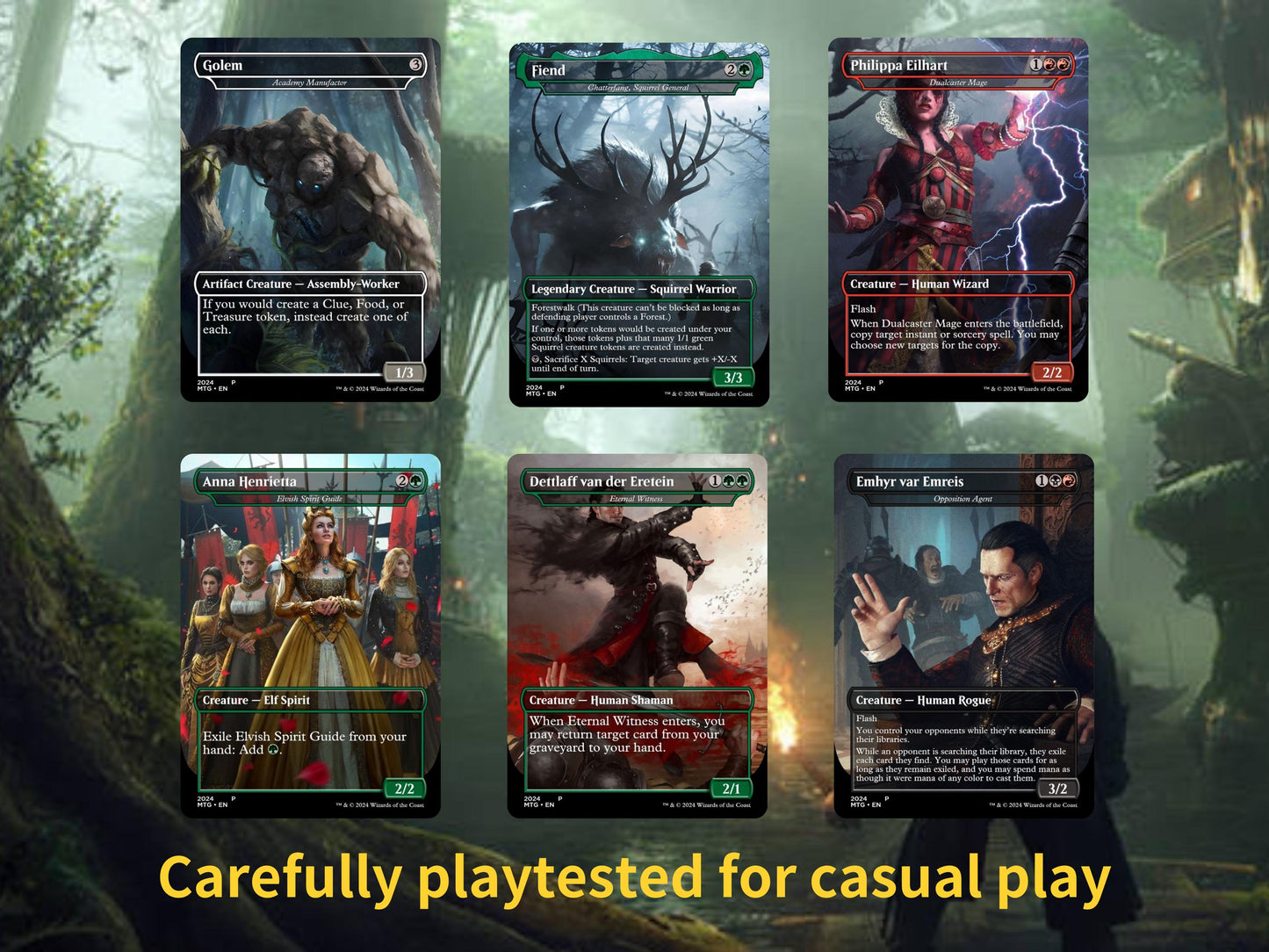 The Witcher 3 Commander Deck: Korvold, Fae-Cursed King MTG Proxy Cards