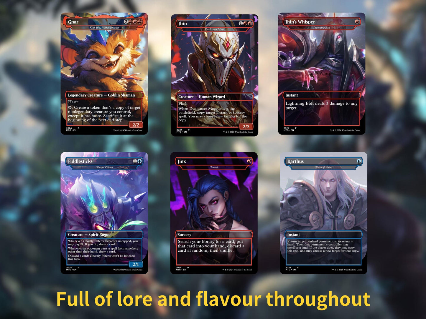 Ahri League of Legends Commander Deck: Custom Proxy MTG Cards