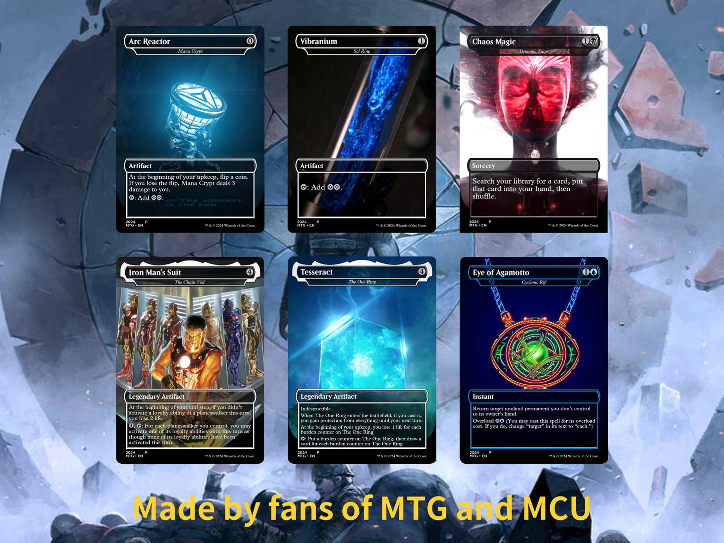 Marvel Commaner Deck • 100 Cards • SOTE for Marvel Commander Deck • Custom MTG Cards • Premium Proxy Cards • Mtg Card