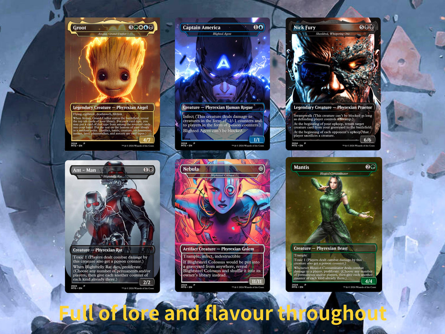 Marvel Commaner Deck • 100 Cards • SOTE for Marvel Commander Deck • Custom MTG Cards • Premium Proxy Cards • Mtg Card