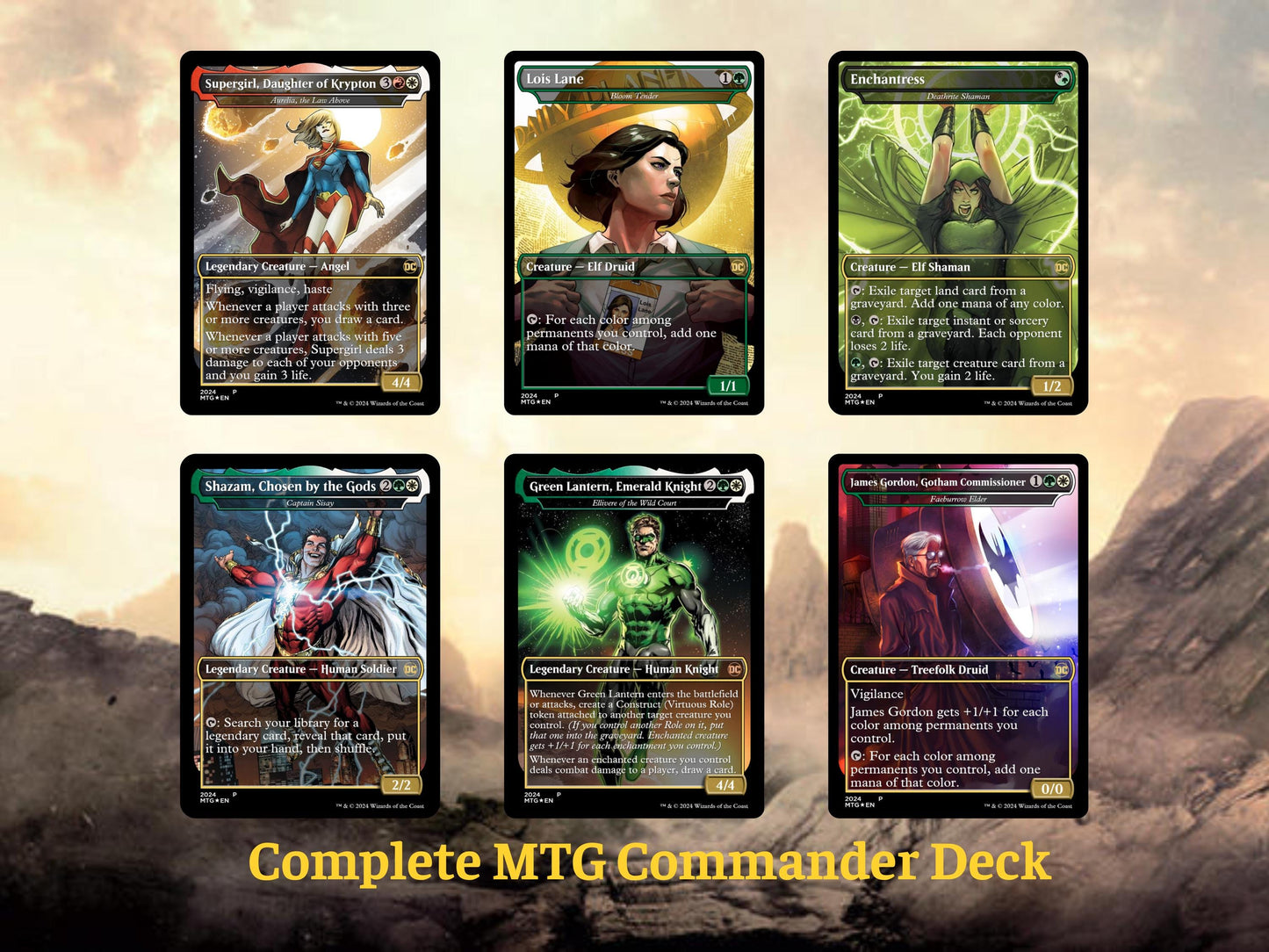DC Commander Deck • Superman • Forge a New Legacy in the MTG Multiverse! • Custom MTG Cards • Premium Proxy Cards • Complete EDh Deck • Mtg
