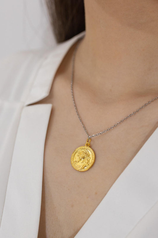 Aries Zodiac Necklace: 18K Gold Plated Sterling Silver Horoscope Pendant