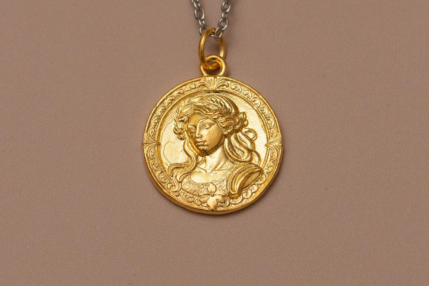 Virgo Zodiac Necklace: 18K Gold Plated Sterling Silver Charm