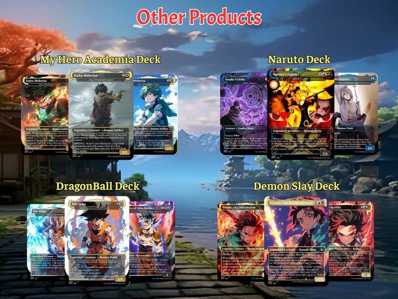 Solo Leveling Jinwoo Sung MTG Proxy Commander Deck