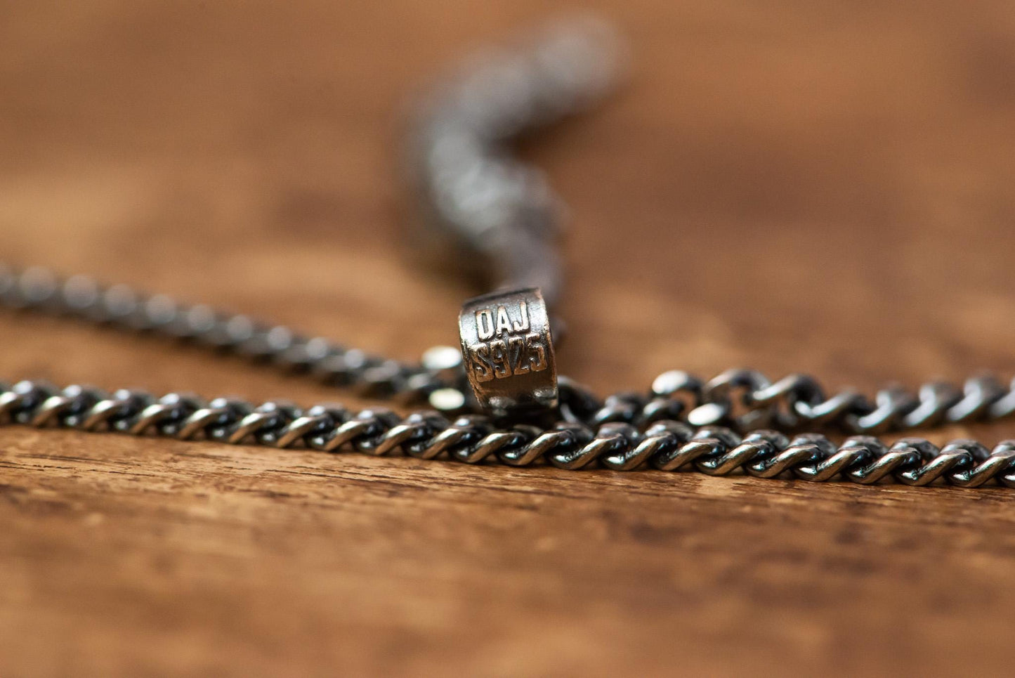 Harald Curved Greatsword S925 Oxidized Silver Necklace | Gothic Medieval Jewelry | Gift For Men Women