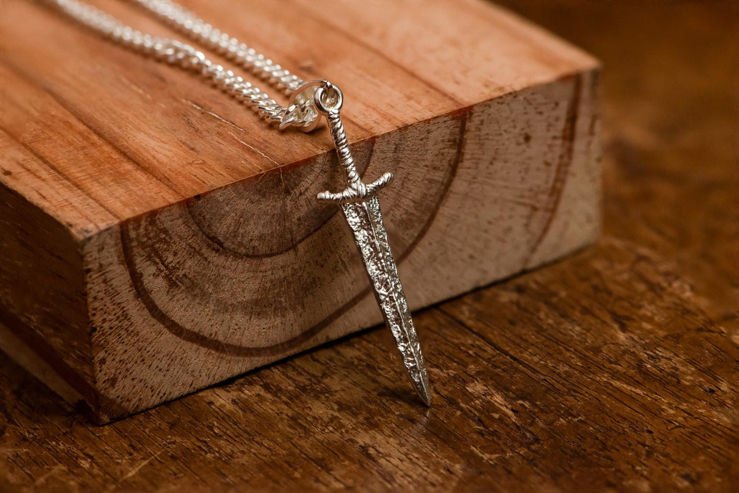 Handmade S925 Silver Greatsword Pendant, Fantasy Gamer Necklace, RPG Jewelry for Men, Gift for Him, Sword Charm, Medieval Style Jewelry