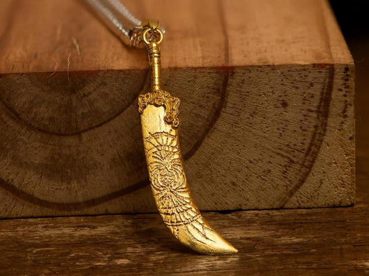 Starscourge Greatsword Pendant: Elden Ring S925 Silver Necklace