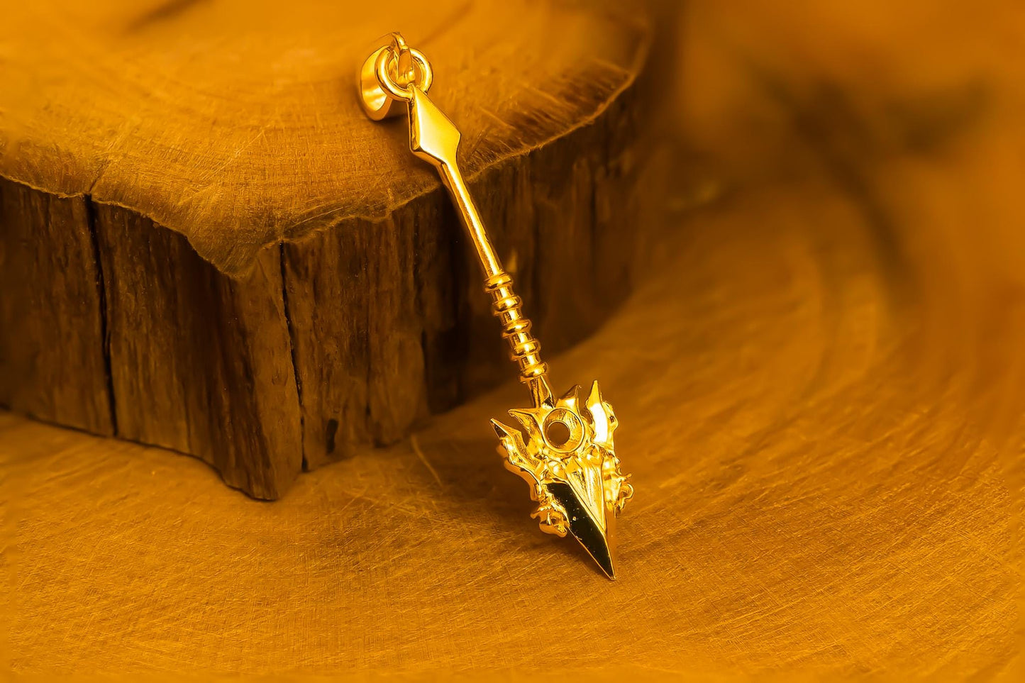 Handcrafted Flame Spear Pendant S925 Silver Necklace for Men – Gothic Warrior Jewelry, Fantasy Gift for Him, RPG Inspired Jewelry