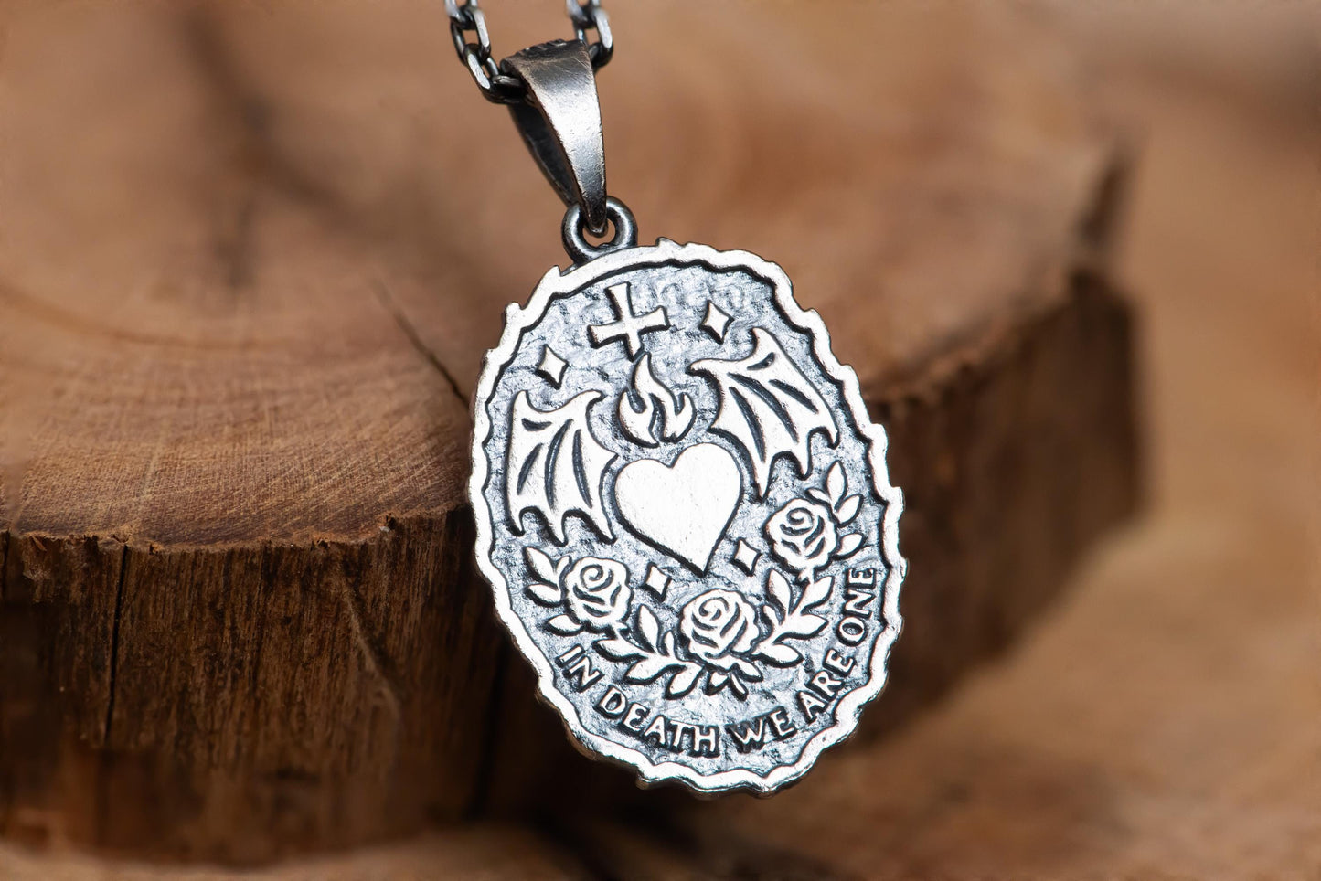 Gold Plated Skeleton Couple Pendant S925 Sterling Silver Necklace, Romantic Gothic Jewelry Gift, Handmade Skull Charm