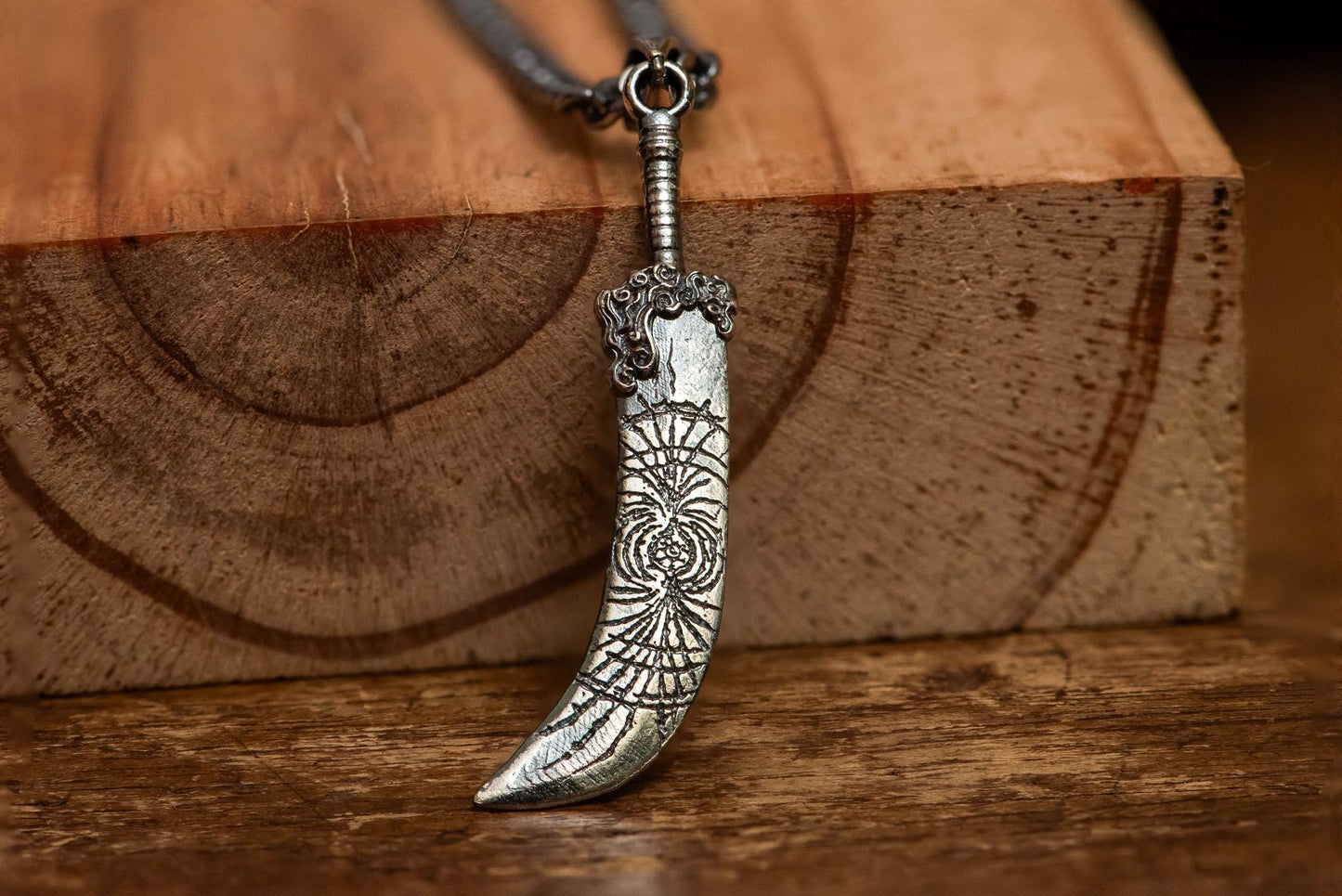 Starscourge Greatsword Pendant: Elden Ring S925 Silver Necklace