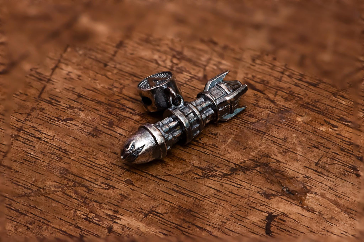 S925 Sterling Silver Fantasy Pendant Set – Handmade RPG Jewelry, Gamer Gift, Oxidized or Gold Plated Silver Necklace