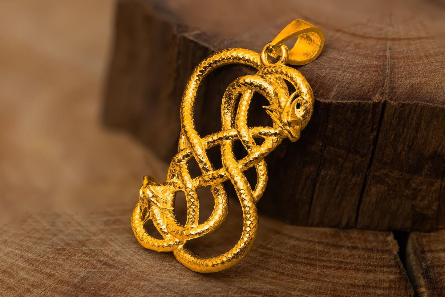 Loki Serpent Symbol Pendant S925 Silver Necklace, Handmade Nordic Snake Jewelry, Viking Style Pendant for Men, Gift for Him