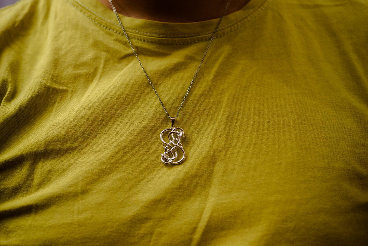 Loki Serpent Knot Pendant in 925 Sterling Silver – Norse Viking Snake Amulet | 18K Gold Plated Norse Jewelry, Mythology Gift for Him Her