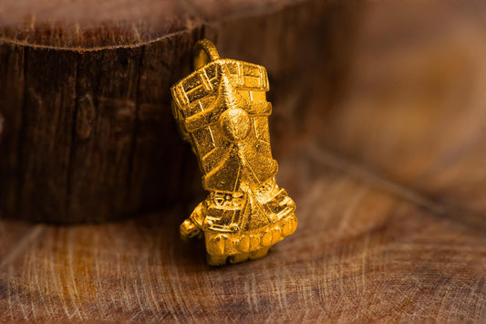 S925 Gold Plated Power Fist Pendant Necklace – Fantasy Gift for Him, Sterling Silver Armor Fist Jewelry, Handcrafted Gamer Pendant