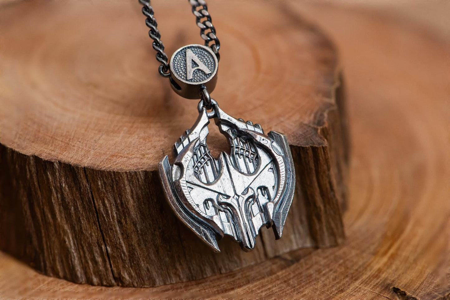 S925 Sterling Silver Fantasy Pendant Set – Handmade RPG Jewelry, Gamer Gift, Oxidized or Gold Plated Silver Necklace